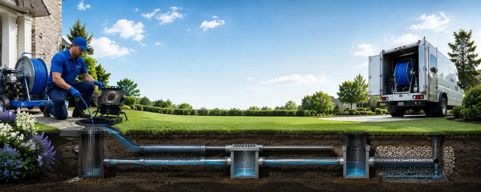 Outdoor drain cleaning information for Broadwater, NE